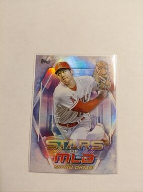 Topps Shohei Ohtani Holographic Card - White & Red